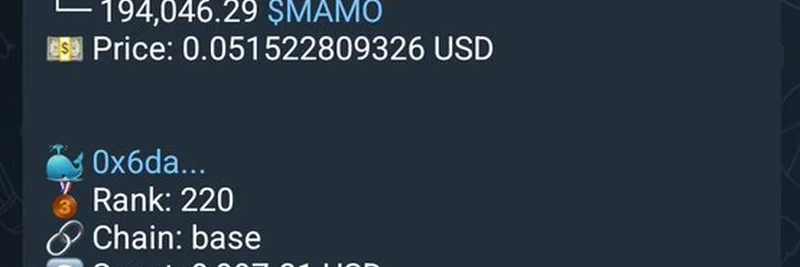 聪明鲸鱼大举囤积 $MAMO：来自 Whale AI 警报的洞察
